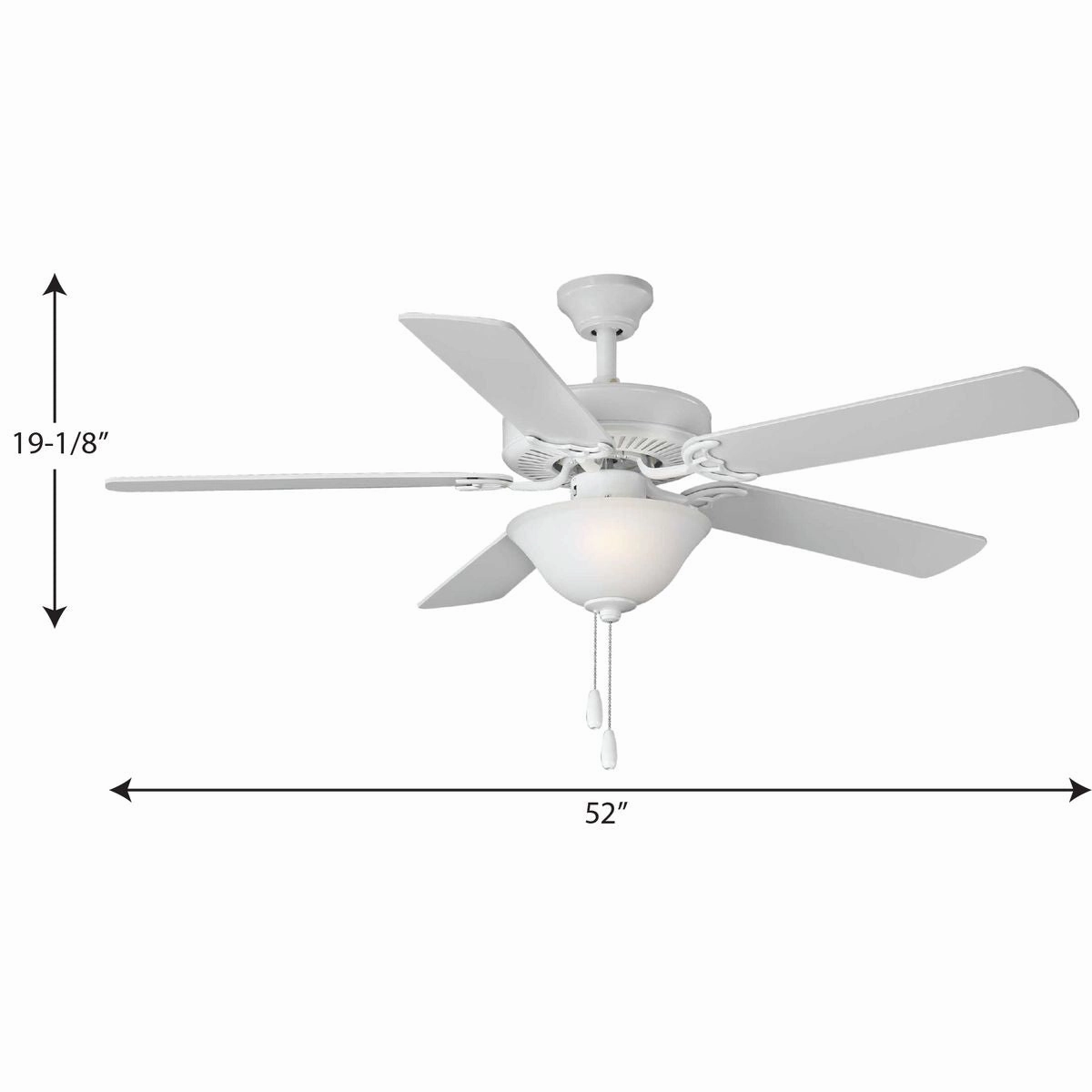 Builder Fan 52"Ceiling Fan White