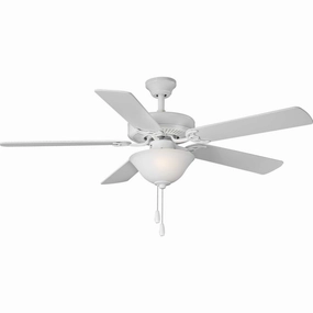 Builder Fan 52"Ceiling Fan White mini handheld fan for personal travel use
