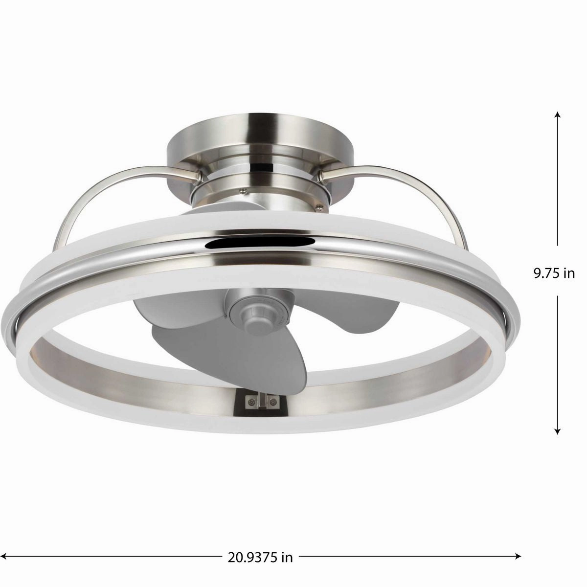 Burnett Ceiling Fan Brushed Nickel