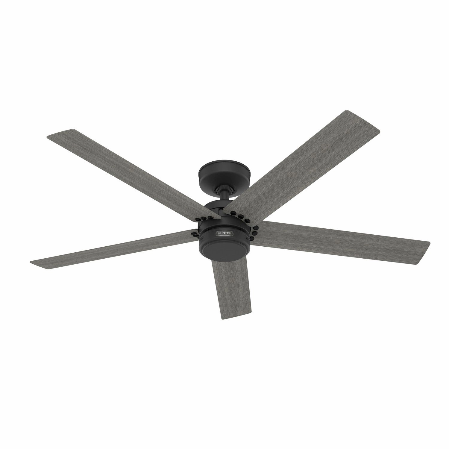 Burton 52"Ceiling Fan Matte Black quiet medium fans for living room use