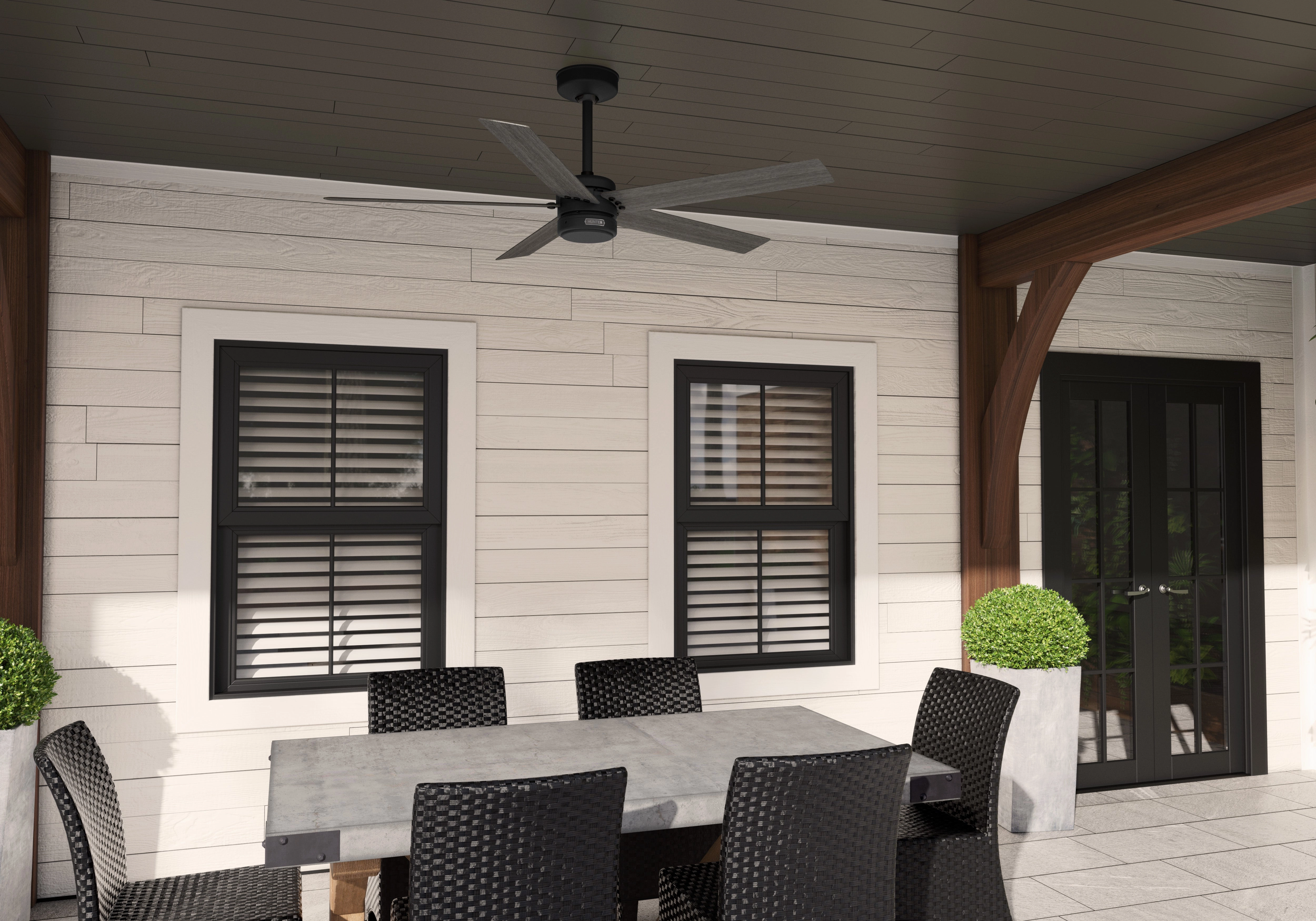 Burton 52"Ceiling Fan Matte Black