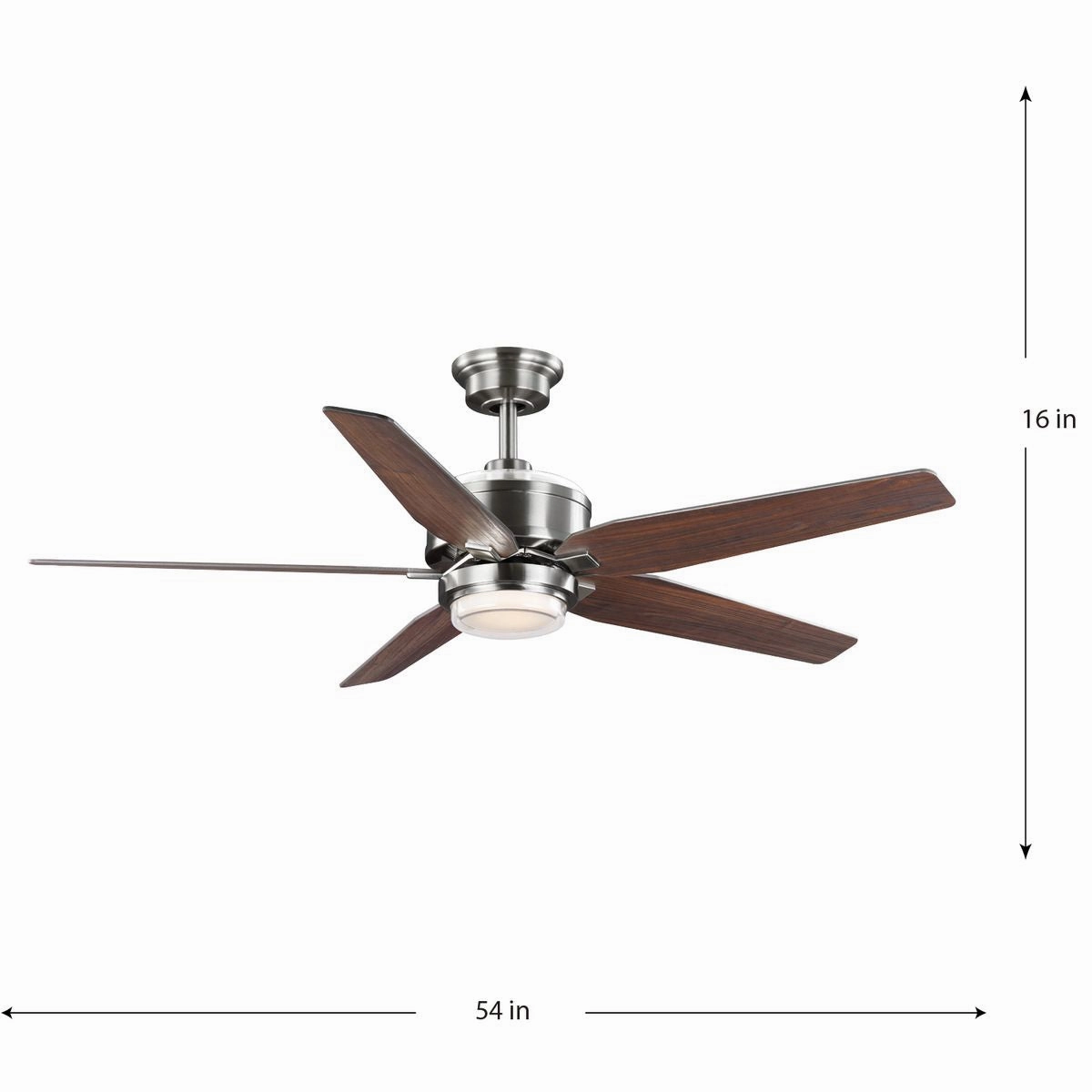 Byars 54"Ceiling Fan Brushed Nickel