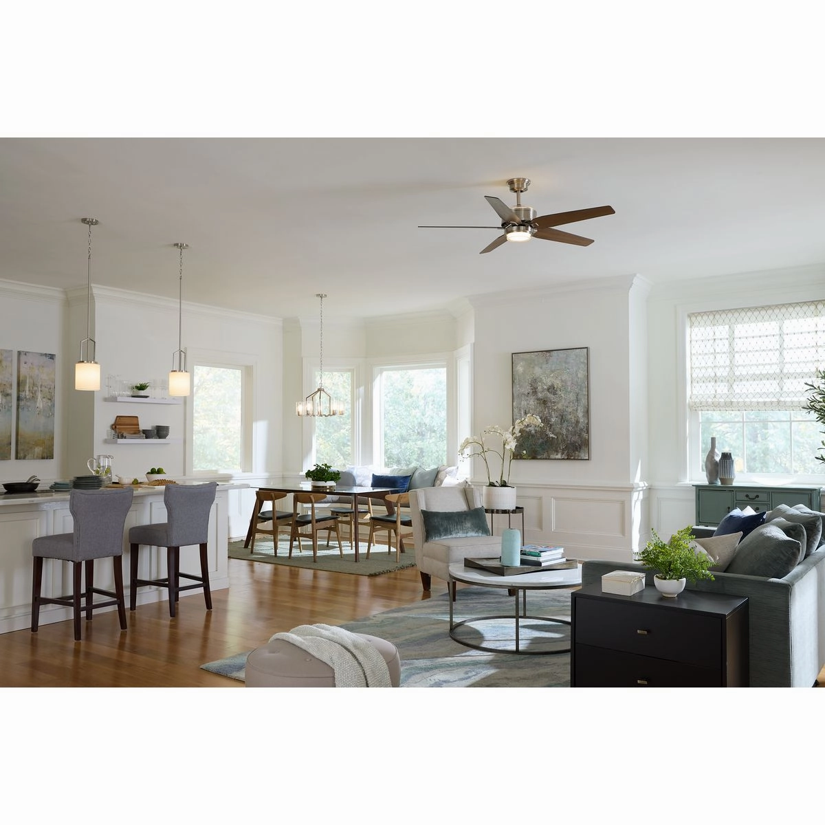 Byars 54"Ceiling Fan Brushed Nickel
