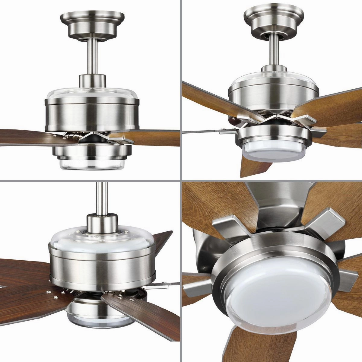 Byars 54"Ceiling Fan Brushed Nickel