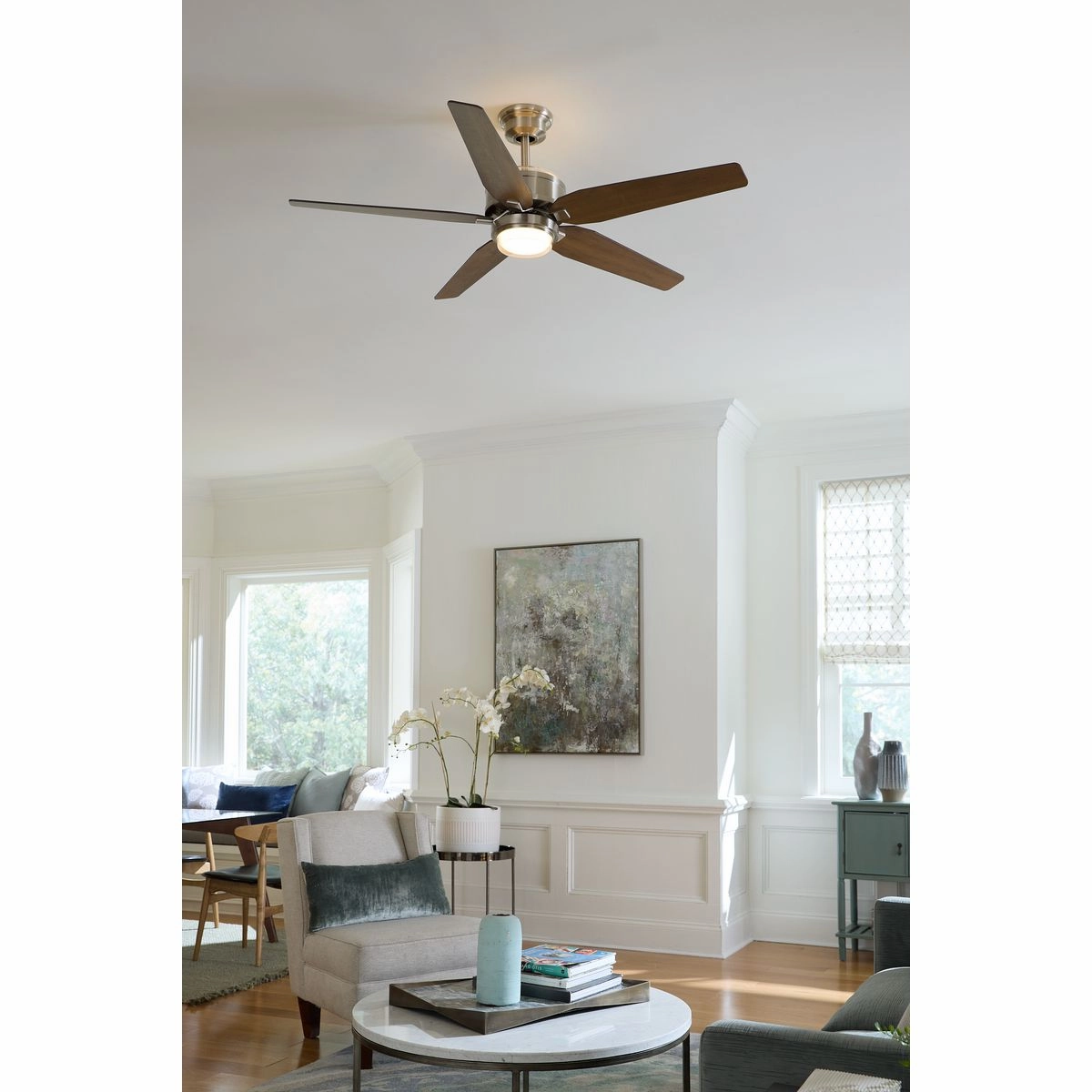 Byars 54"Ceiling Fan Brushed Nickel