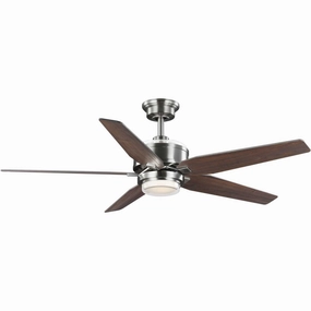 Byars 54"Ceiling Fan Brushed Nickel portable medium fans with handle design