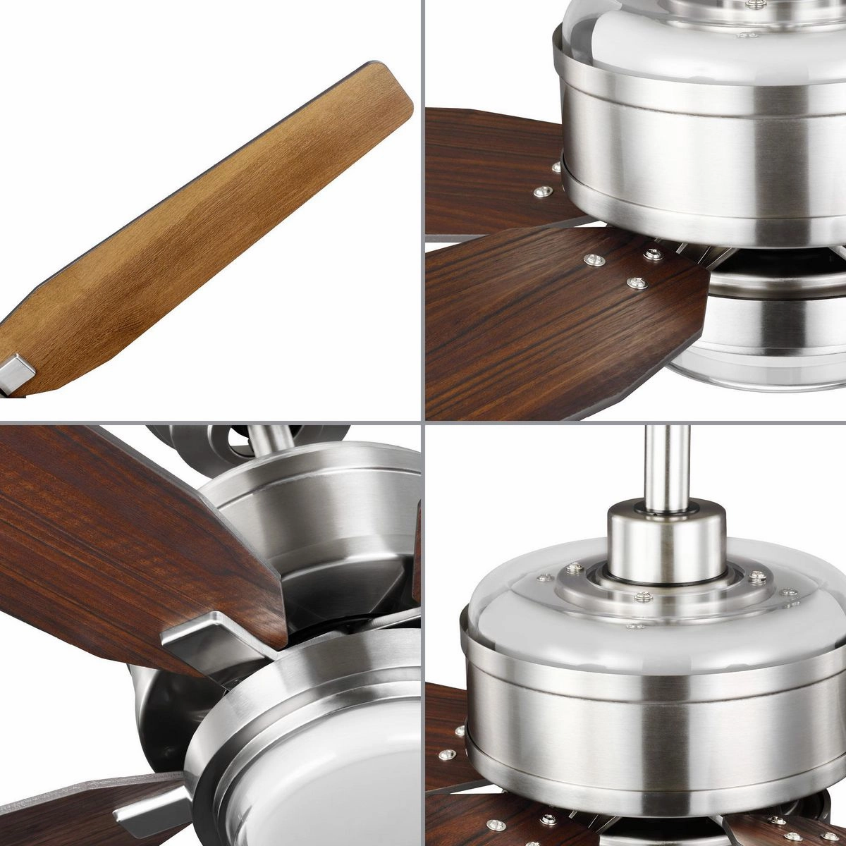 Byars 54"Ceiling Fan Brushed Nickel