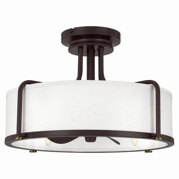 Calvary Four Light Fandelier Western Bronze small electric fans for personal cooling