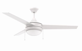 Cappleman 52``Ceiling Fan White medium electric fans for multi-room use