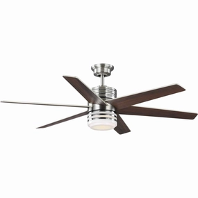 Carrollwood 56"Ceiling Fan Brushed Nickel home cooling fans in medium size