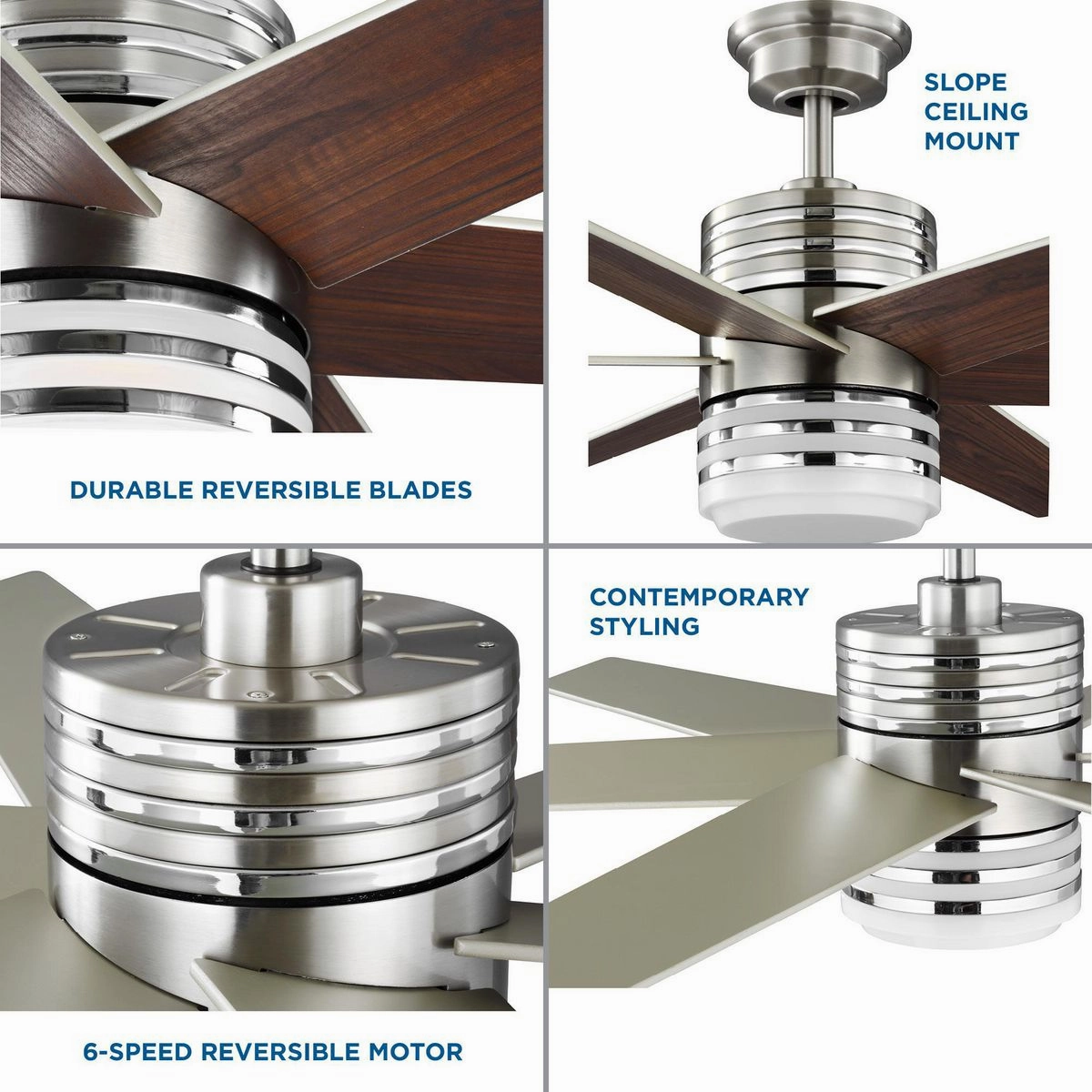 Carrollwood 56"Ceiling Fan Brushed Nickel