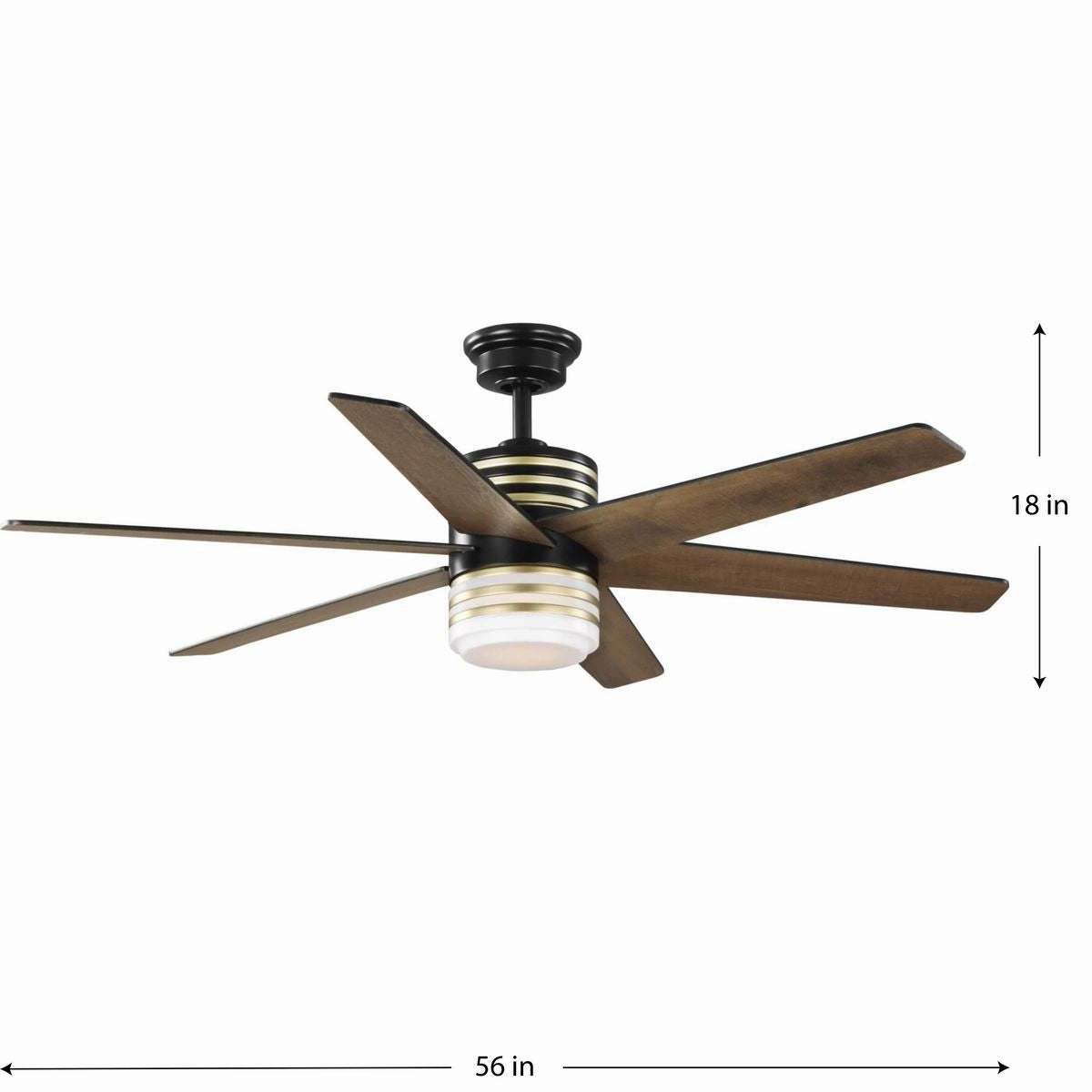 Carrollwood 56"Ceiling Fan Matte Black
