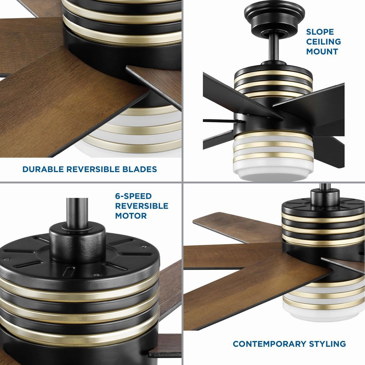 Carrollwood 56"Ceiling Fan Matte Black