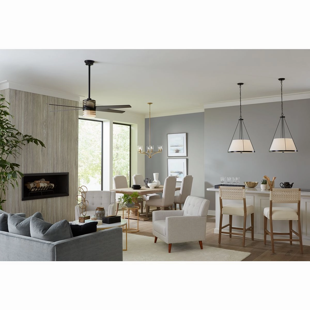 Carrollwood 56"Ceiling Fan Matte Black