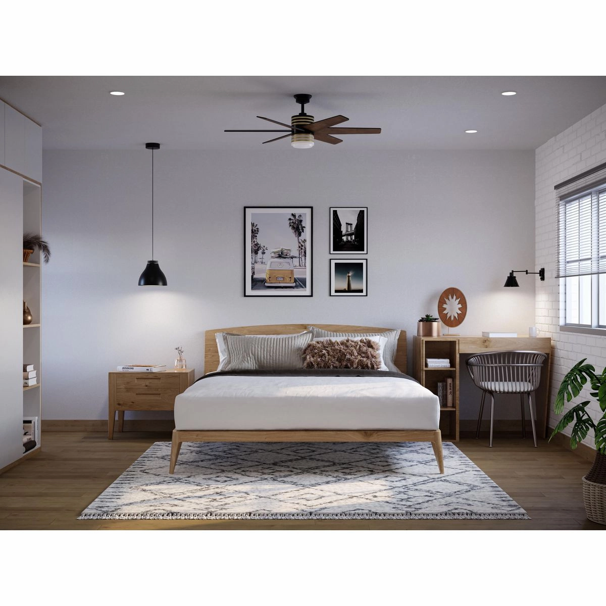 Carrollwood 56"Ceiling Fan Matte Black
