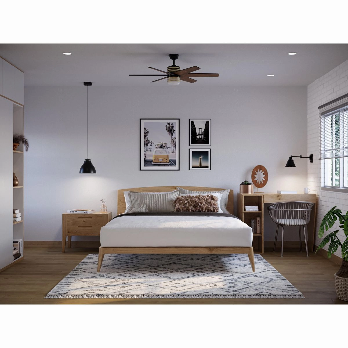 Carrollwood 56"Ceiling Fan Matte Black