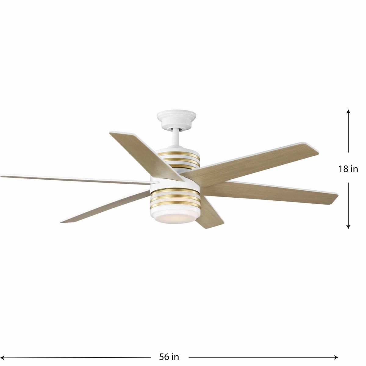 Carrollwood 56"Ceiling Fan White