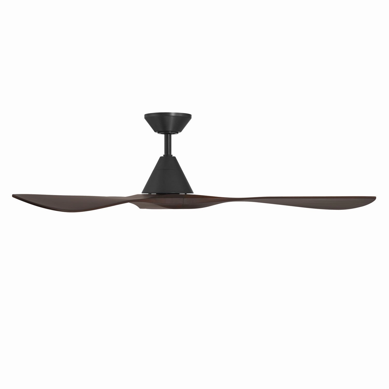 Carve 60"Ceiling Fan Matte Black/Dark Walnut