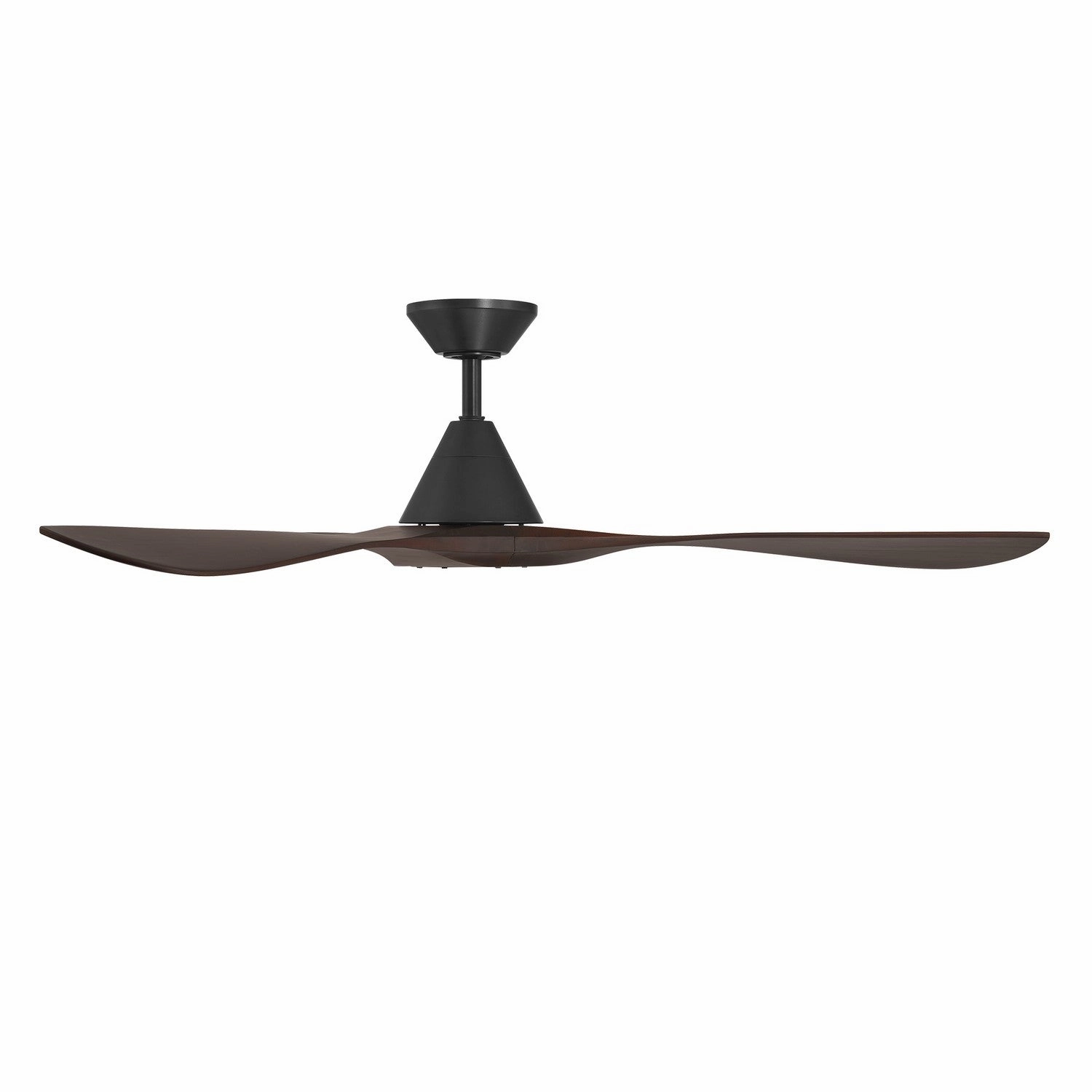 Carve 60"Ceiling Fan Matte Black/Dark Walnut