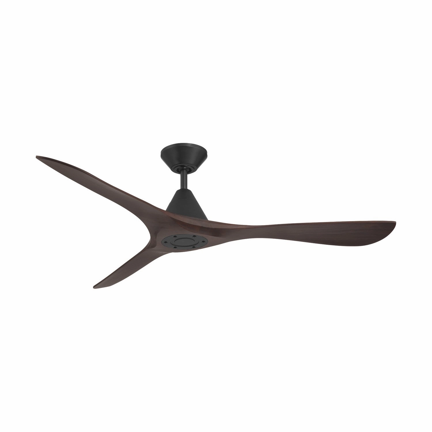 Carve 60"Ceiling Fan Matte Black/Dark Walnut