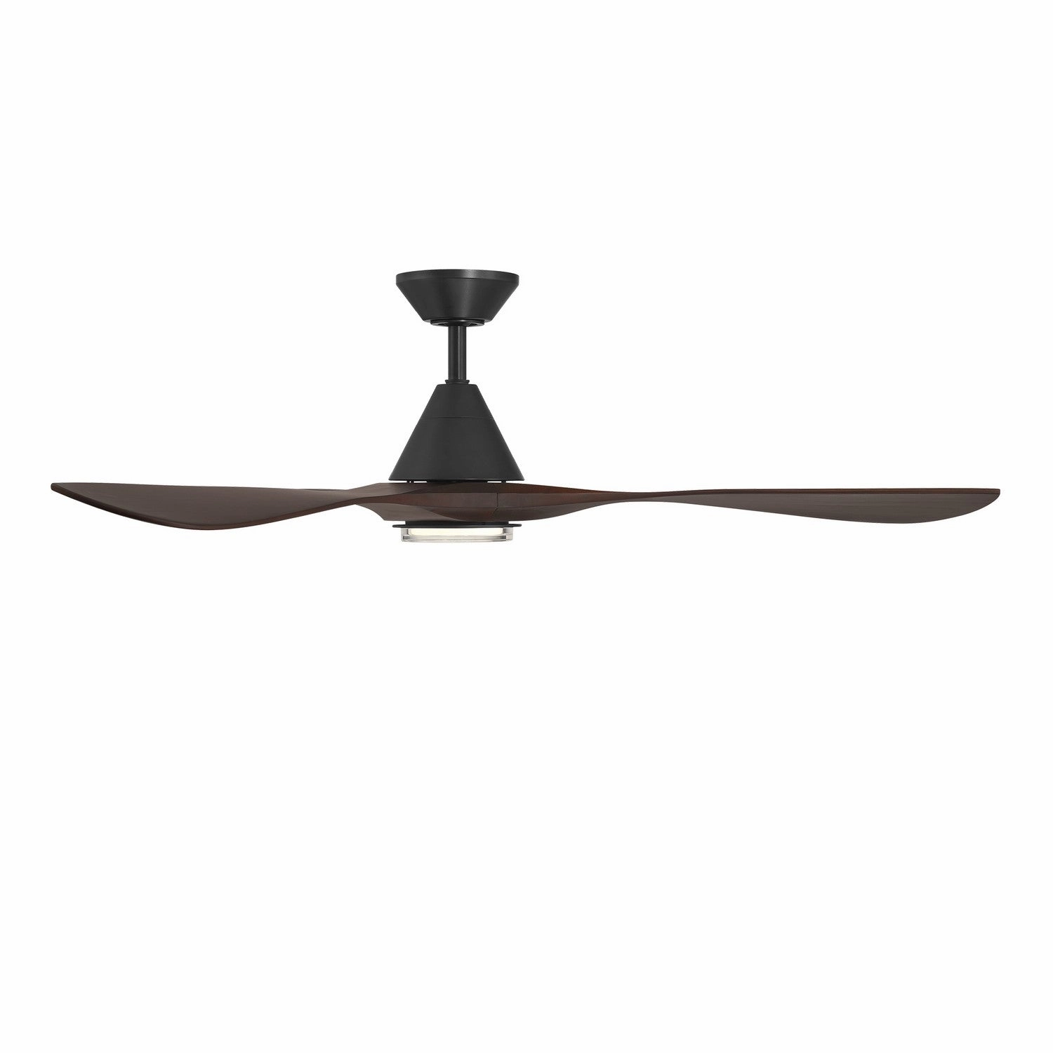 Carve 60"Ceiling Fan Matte Black/Dark Walnut