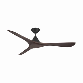Carve 60"Ceiling Fan Matte Black/Dark Walnut affordable medium fans for summer