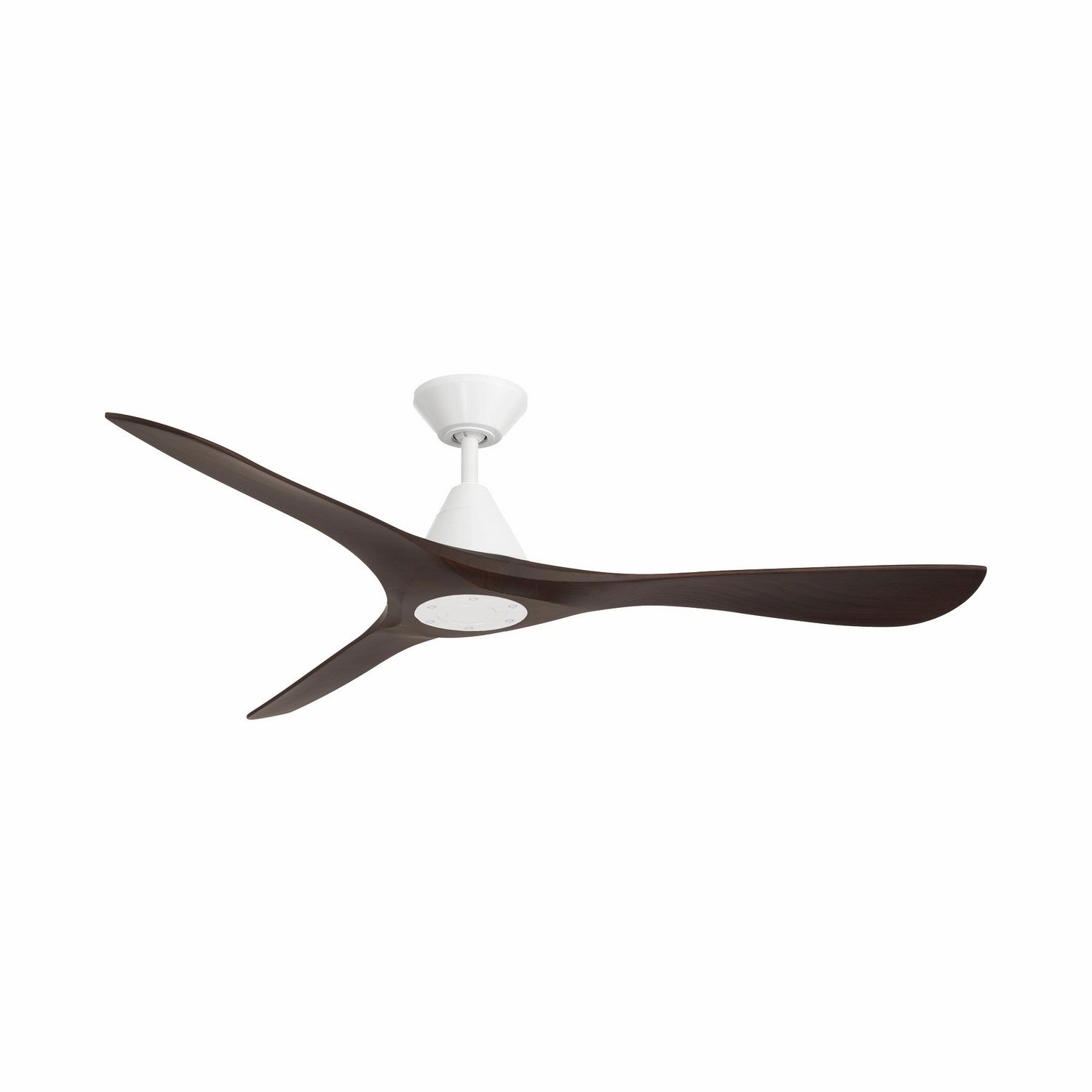 Carve 60"Ceiling Fan Matte White/Dark Walnut