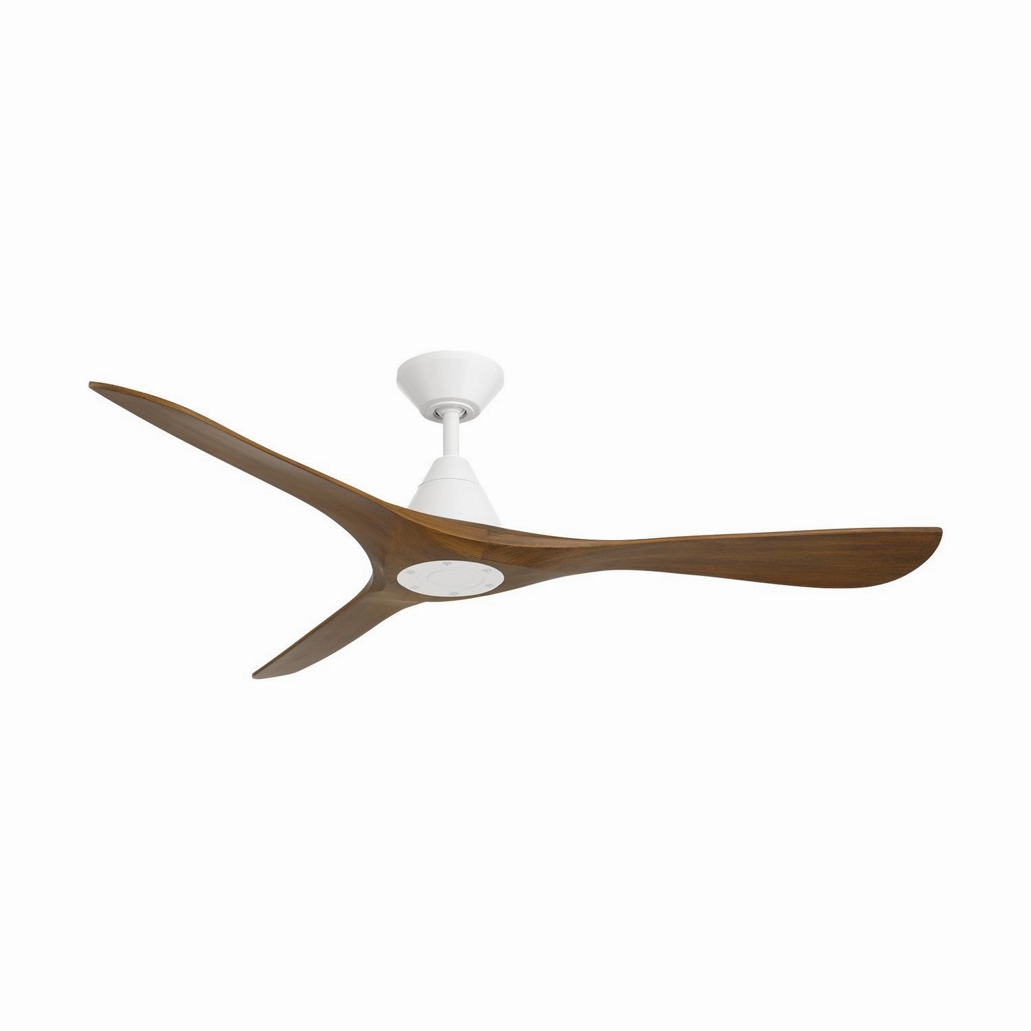 Carve 60"Ceiling Fan Matte White/Distressed Koa