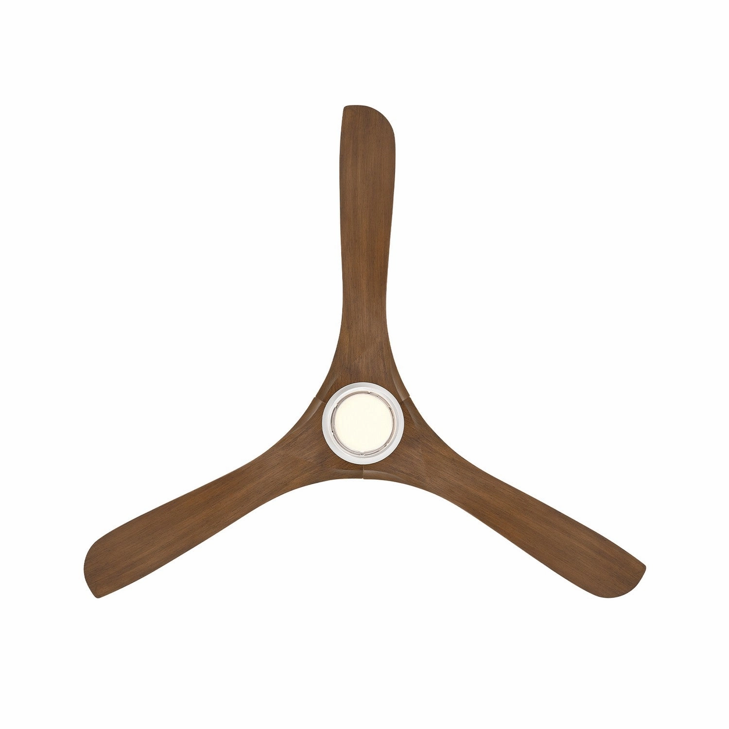 Carve 60"Ceiling Fan Matte White/Distressed Koa