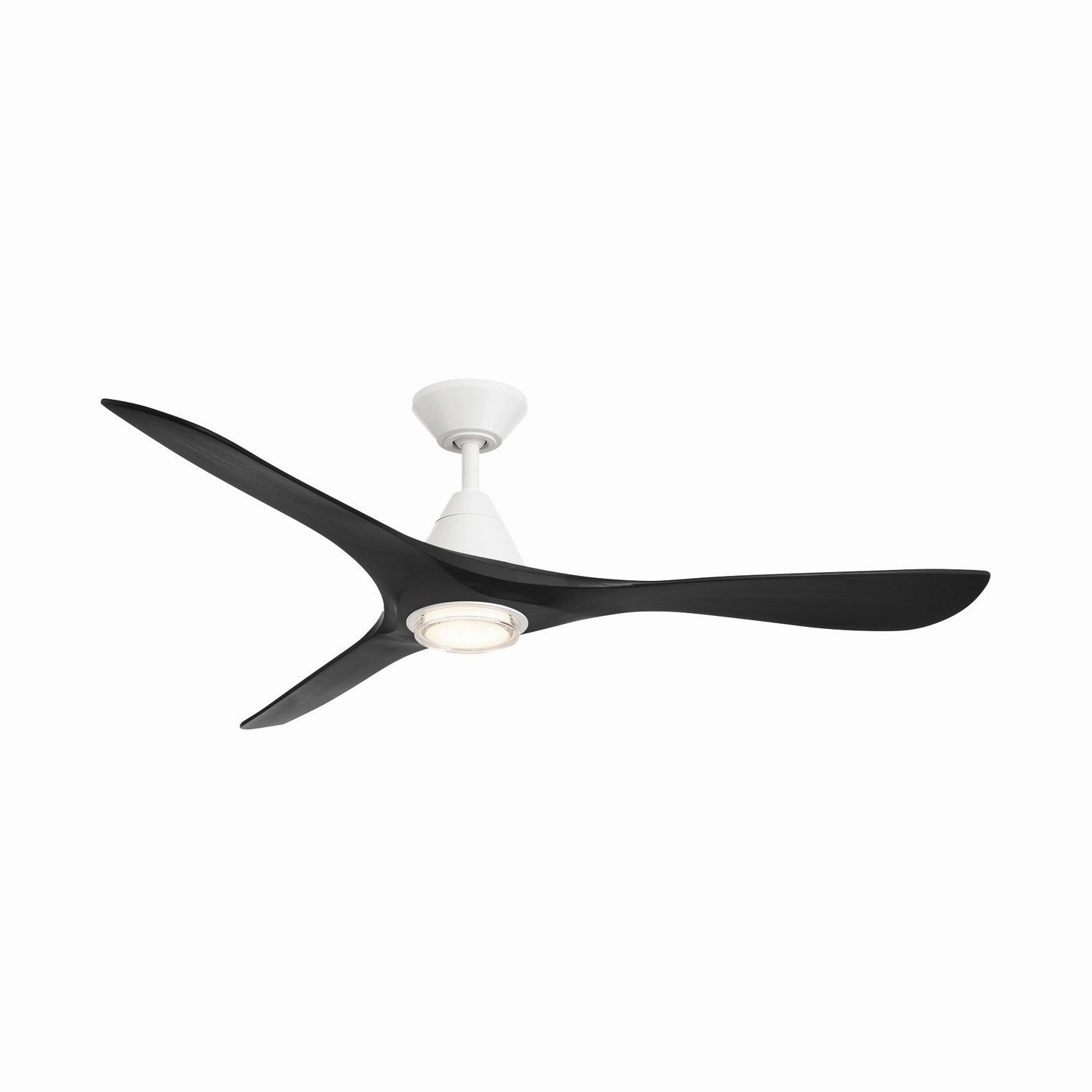 Carve 60"Ceiling Fan Matte White/Matte Black medium electric fans for multi-room use
