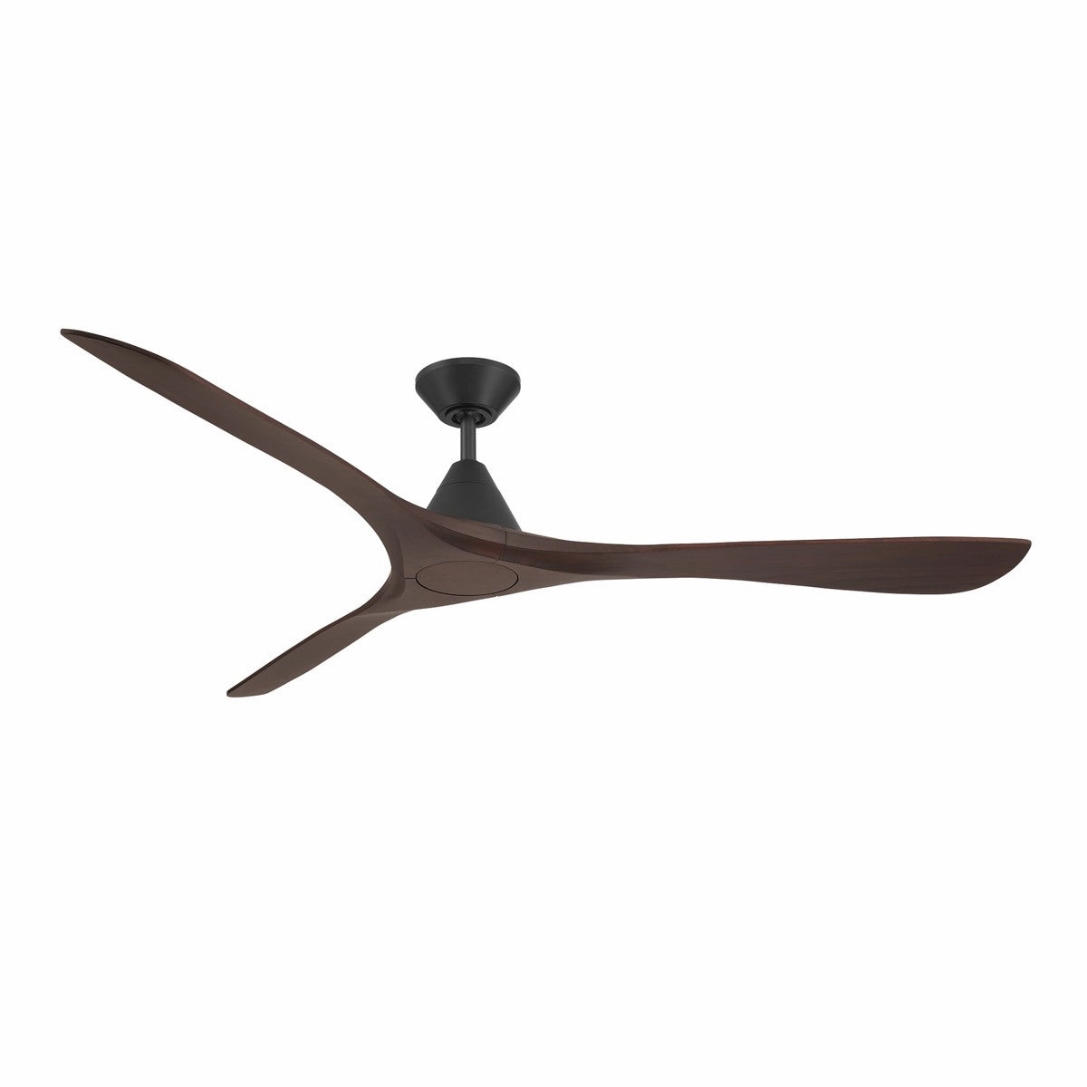 Carve 72"Ceiling Fan Matte Black/Dark Walnut stylish medium fans for contemporary homes