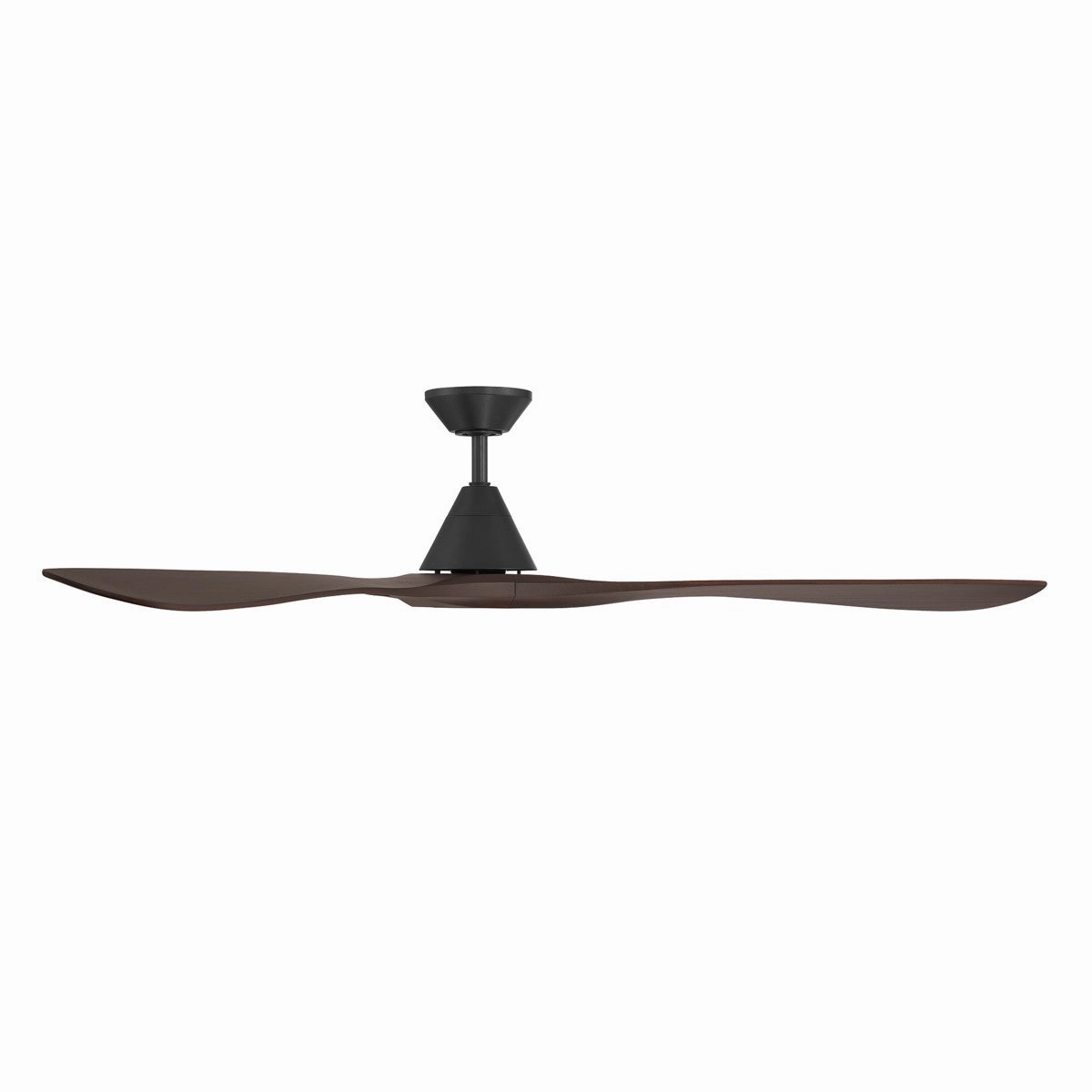Carve 72"Ceiling Fan Matte Black/Dark Walnut