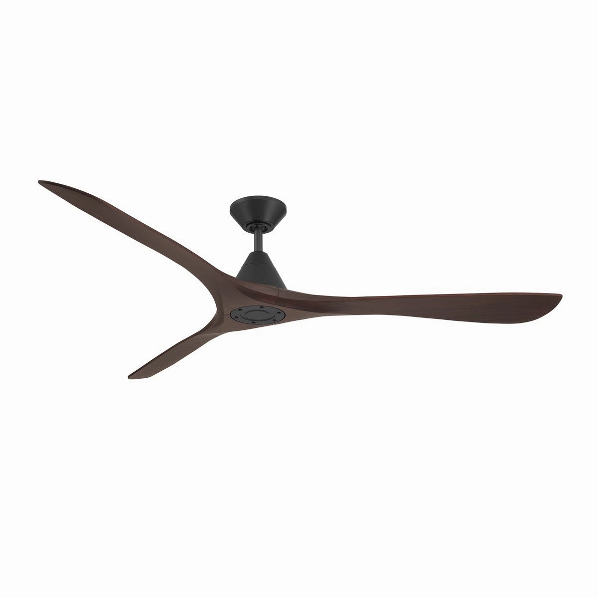 Carve 72"Ceiling Fan Matte Black/Dark Walnut