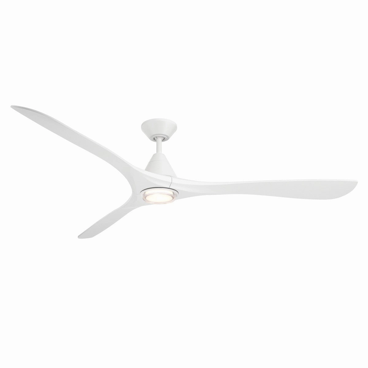 Carve 72"Ceiling Fan Matte White energy-efficient medium fans with remote