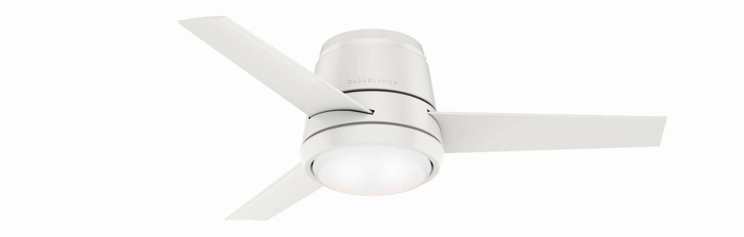Casablanca Commodus Indoor Flushmount Ceiling Fan with 24W LED and Wall Control