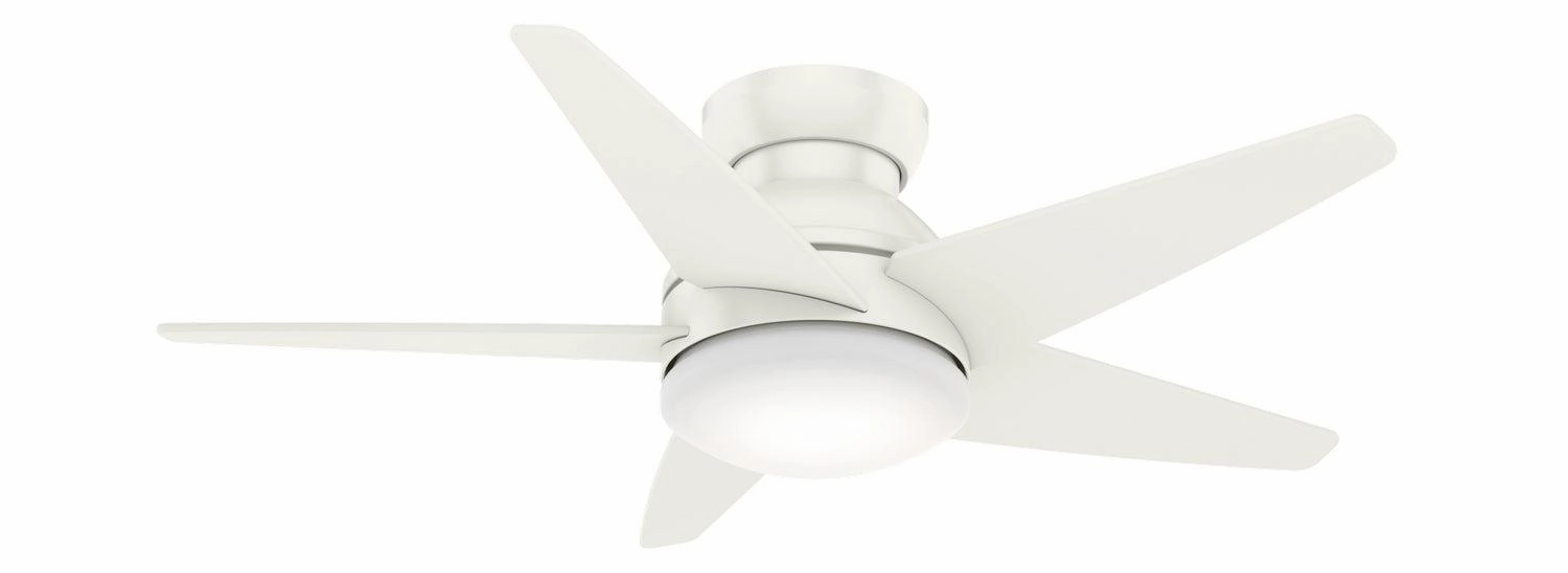 Casablanca Isotope 44" Indoor Flushmoutn Ceiling Fan with 18W LED and Wall Control