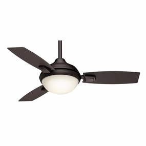 Casablanca Verse Outdoor Ceiling Fan with 16W LED and Remote in Maiden Bronze Ceiling fan with adjustable speed settings