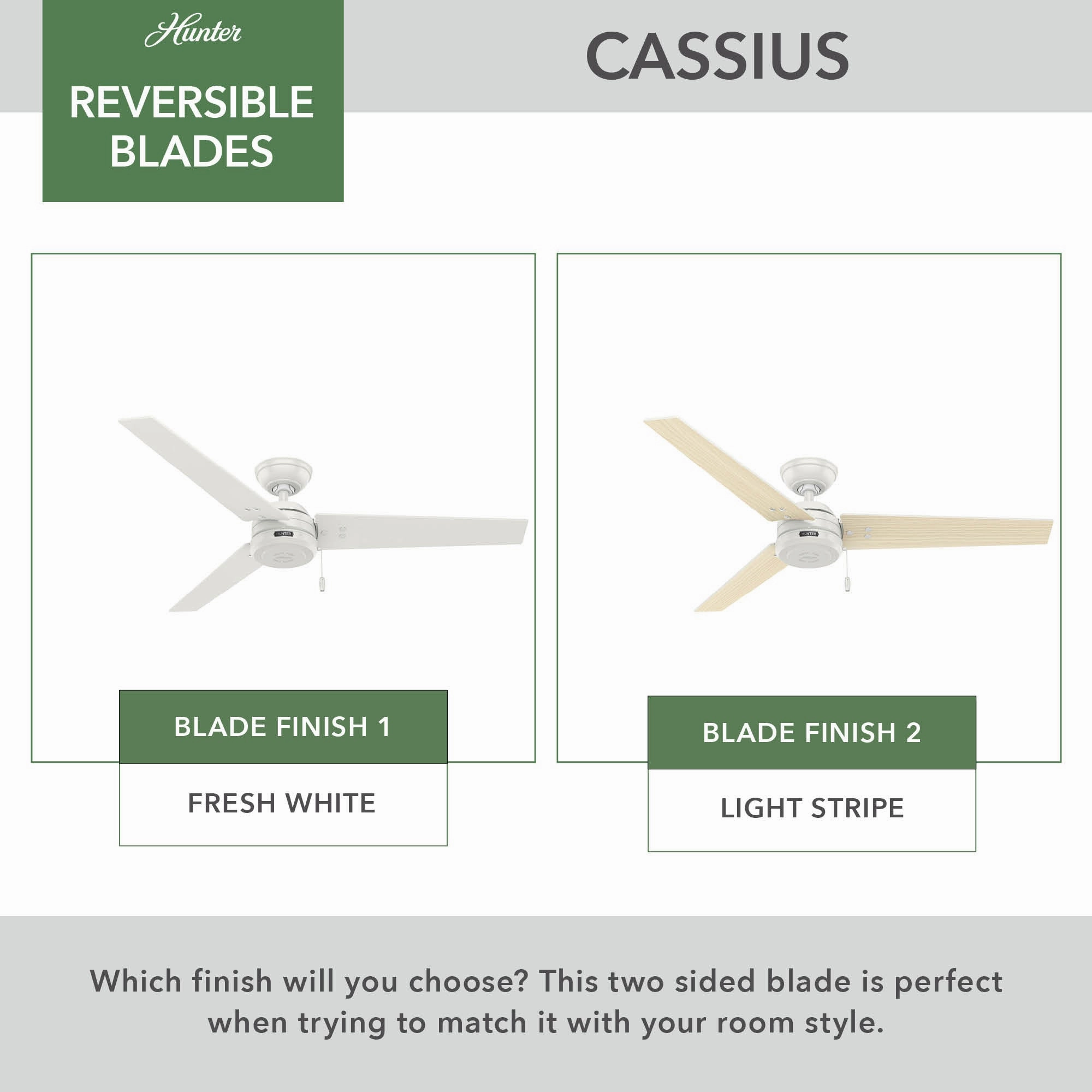 Cassius 52"Ceiling Fan Fresh White