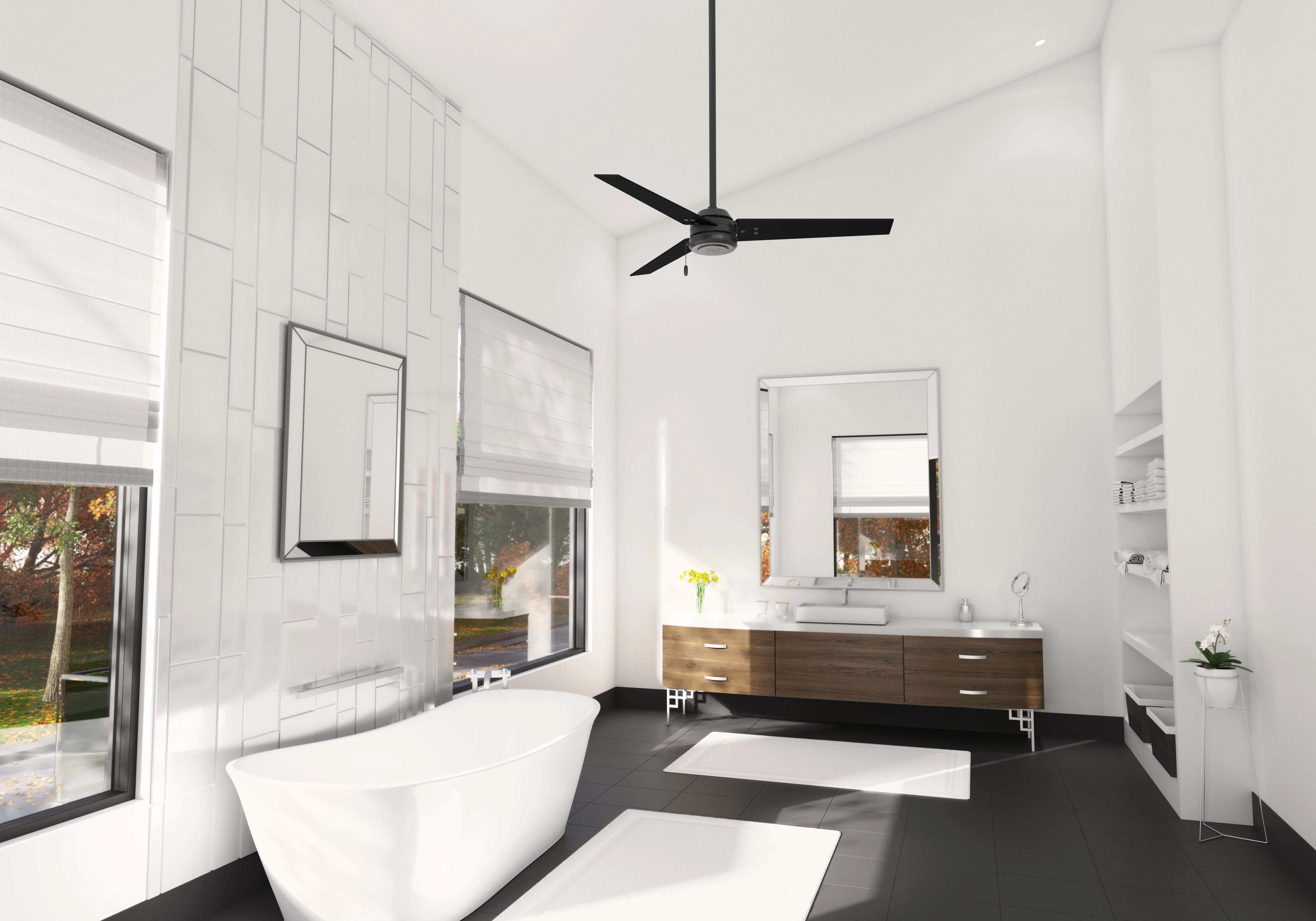 Cassius 52"Ceiling Fan Matte Black