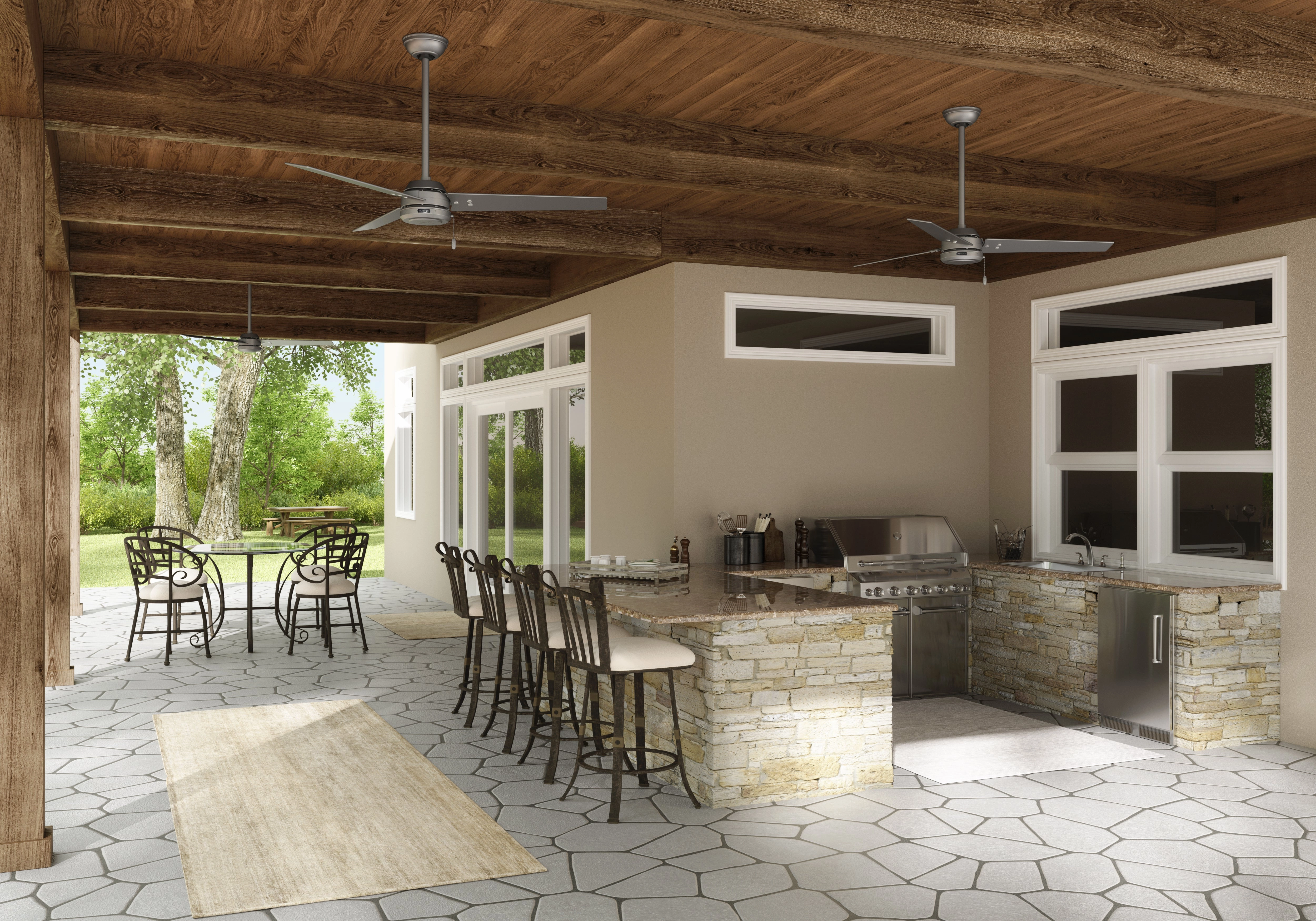 Cassius 52"Ceiling Fan Matte Silver