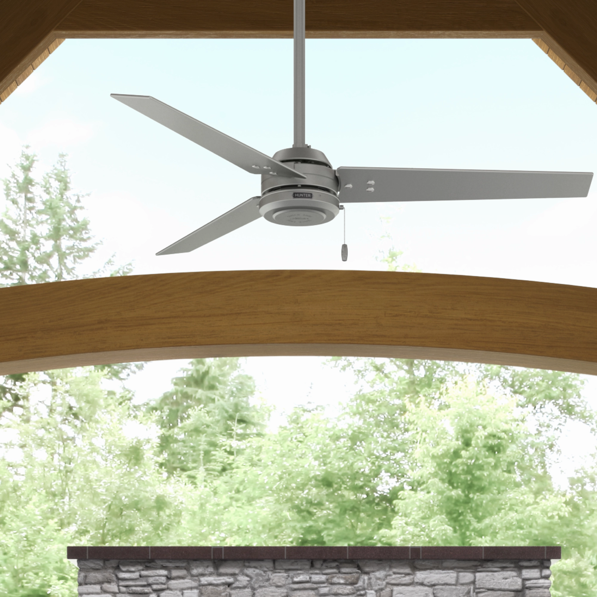 Cassius 52"Ceiling Fan Matte Silver