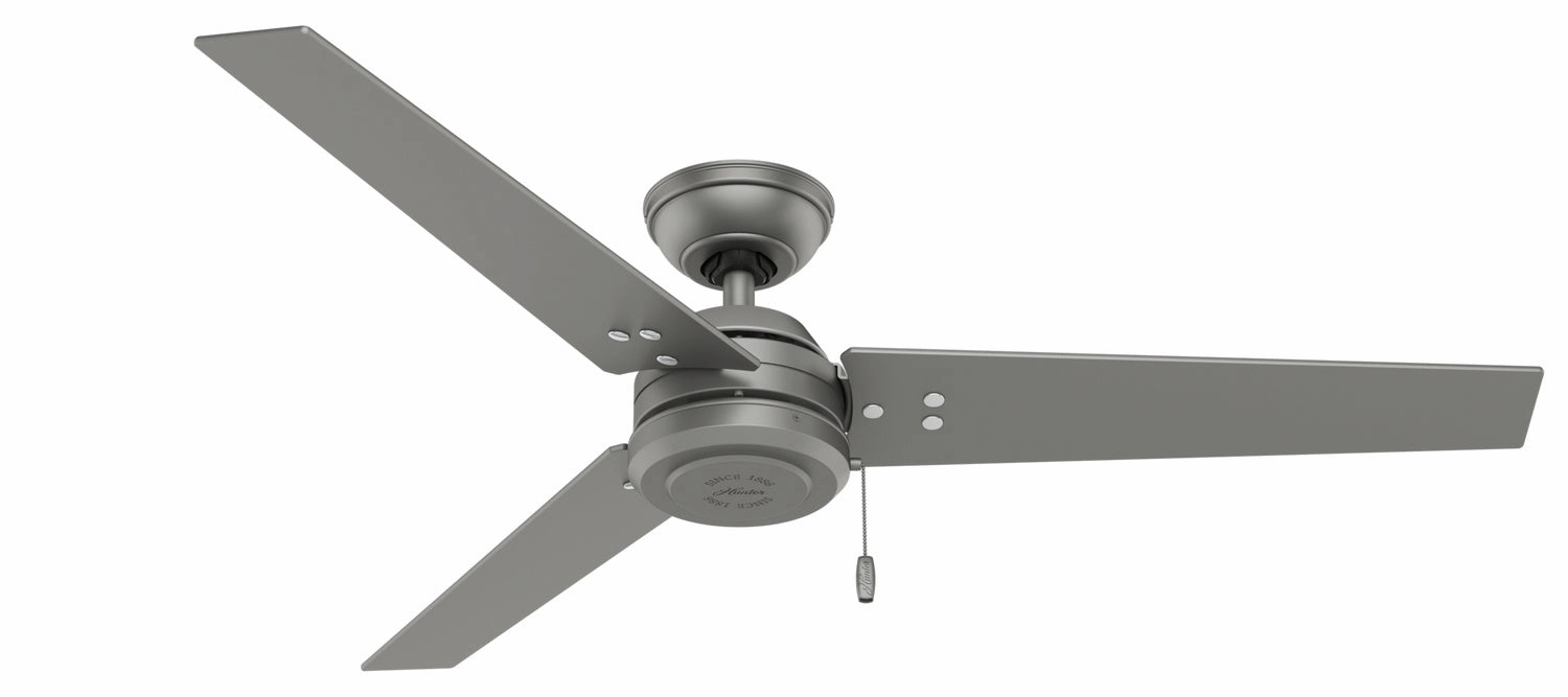 Cassius 52"Ceiling Fan Matte Silver affordable medium fans for summer