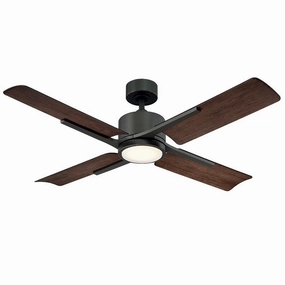 Cervantes 56"Ceiling Fan Oil Rubbed Bronze/Dark Walnut versatile medium fans for any space