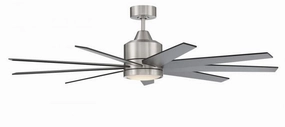 Champion 60"Ceiling Fan Brushed Polished Nickel modern medium fans for everyday cooling