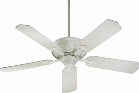 Chateaux 52"Ceiling Fan Studio White energy-efficient medium fans with remote