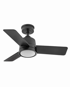 Chet 36"Ceiling Fan Matte Black small electric fans for personal cooling