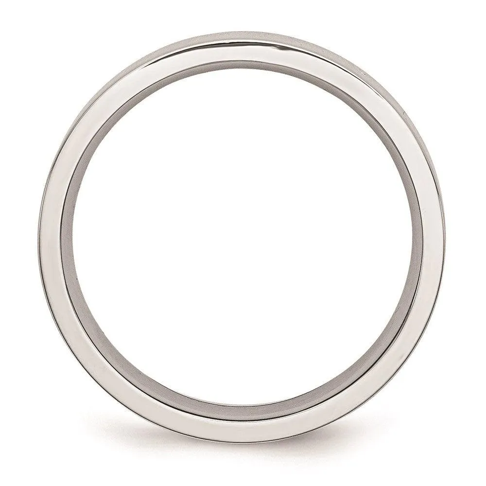 Chisel Jewelry Cobalt Flat Polished 5mm Band