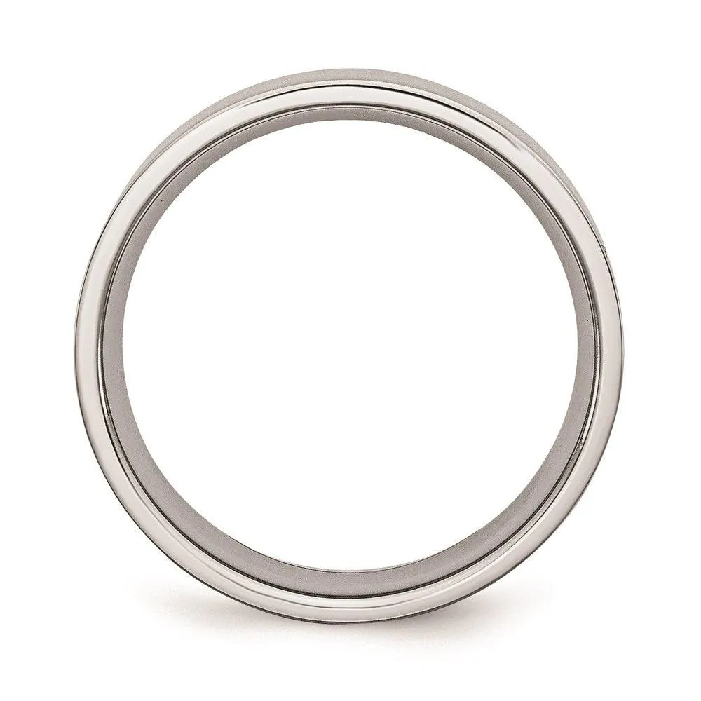 Chisel Jewelry Cobalt Flat Polished 6mm Band
