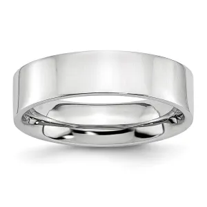 Chisel Jewelry Cobalt Flat Polished 6mm Band