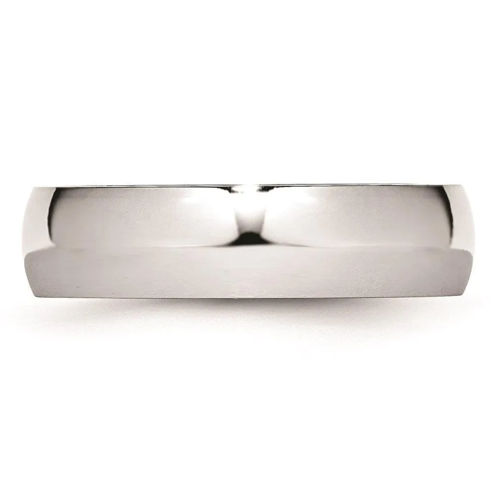 Chisel Jewelry Cobalt Polished 6mm Band